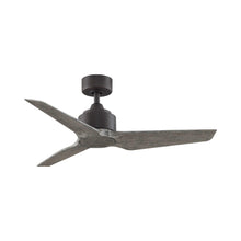 Load image into Gallery viewer, TriAire Custom Ceiling Fan in 44-Inch/Matte Greige/Weathered Wood.