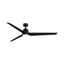 Load image into Gallery viewer, TriAire Custom LED Ceiling Fan in 72-Inch/Black/Black.