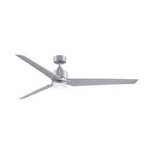 Load image into Gallery viewer, TriAire Custom LED Ceiling Fan in 72-Inch/Silver/Silver.