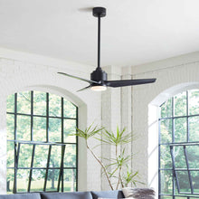 Load image into Gallery viewer, TriAire Custom LED Ceiling Fan in living room.