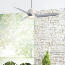 Load image into Gallery viewer, TriAire Custom LED Ceiling Fan in living room.