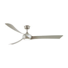 Load image into Gallery viewer, Wrap Custom 72 Inch LED Ceiling Fan in Brushed Nickel/Brushed Nickel.