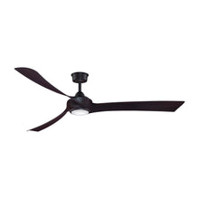 Load image into Gallery viewer, Wrap Custom 72 Inch LED Ceiling Fan in Dark Bronze/Dark Walnut.