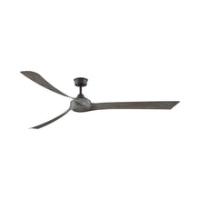 Load image into Gallery viewer, Wrap Custom 84 Inch Ceiling Fan in Matte Greige/Weathered Wood/Without Light Kit.