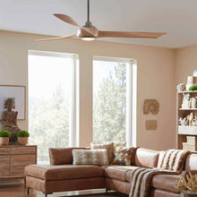 Load image into Gallery viewer, Wrap Custom 84 Inch Ceiling Fan in living room.