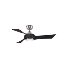 Load image into Gallery viewer, Wrap Custom LED Ceiling Fan in Brushed Nickel/Dark Walnut/44-Inch.