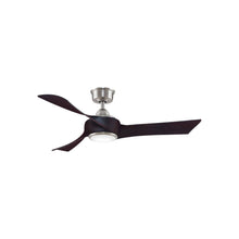 Load image into Gallery viewer, Wrap Custom LED Ceiling Fan in Brushed Nickel/Dark Walnut/48-Inch.