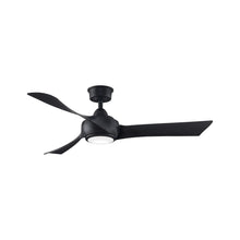 Load image into Gallery viewer, Wrap Custom LED Ceiling Fan in Black/Black/52-Inch.