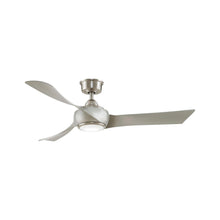Load image into Gallery viewer, Wrap Custom LED Ceiling Fan in Brushed Nickel/Brushed Nickel/52-Inch.