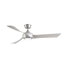 Load image into Gallery viewer, Wrap Custom LED Ceiling Fan in Brushed Nickel/Brushed Nickel/56-Inch.
