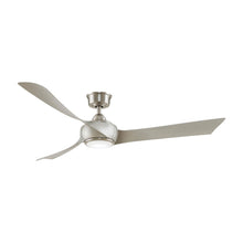 Load image into Gallery viewer, Wrap Custom LED Ceiling Fan in Brushed Nickel/Brushed Nickel/60-Inch.