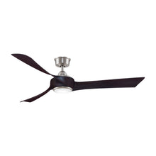 Load image into Gallery viewer, Wrap Custom LED Ceiling Fan in Brushed Nickel/Dark Walnut/60-Inch.
