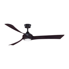 Load image into Gallery viewer, Wrap Custom LED Ceiling Fan in Dark Bronze/Dark Walnut/64-Inch.
