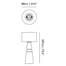 Load image into Gallery viewer, Faroo Floor Lamp - line drawing.