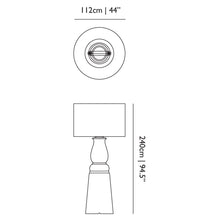 Load image into Gallery viewer, Faroo Floor Lamp - line drawing.