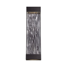 Load image into Gallery viewer, Fathom Outdoor LED Wall Light in Black.