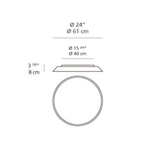 Load image into Gallery viewer, Febe LED Ceiling/Wall Light - line drawing.