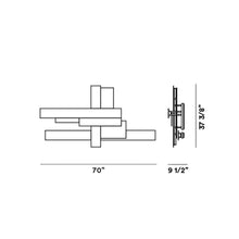 Load image into Gallery viewer, Fields Wall Light - line drawing.