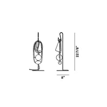 Load image into Gallery viewer, Filo LED Table Lamp - line drawing.