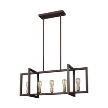 Load image into Gallery viewer, Finnegan Linear Chandelier in Detail.