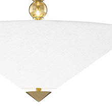 Load image into Gallery viewer, Flare Semi-Flush Mount Ceiling Light in Detail.