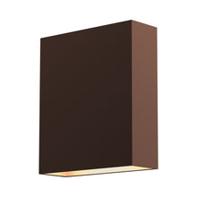 Load image into Gallery viewer, Flat Box™ Outdoor LED Wall Light in Textured Bronze.