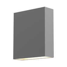 Load image into Gallery viewer, Flat Box™ Outdoor LED Wall Light in Textured Gray.