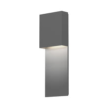 Load image into Gallery viewer, Flat Box™ Panel Outdoor LED Wall Light in Textured Gray.
