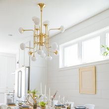 Load image into Gallery viewer, Flemming LED Chandelier in kitchen.