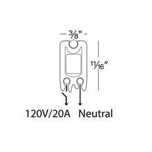 Load image into Gallery viewer, Flexrail Rail Section - line drawing.