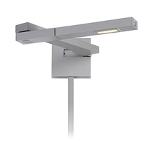 Load image into Gallery viewer, Flip LED Swing Arm Wall Light in Titanium (Left).