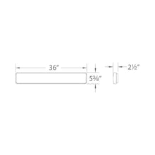 Load image into Gallery viewer, Flo G2 LED Wall / Ceiling Light - line drawing.
