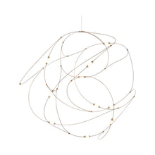 Load image into Gallery viewer, Flock of Light LED Chandelier in Brass.