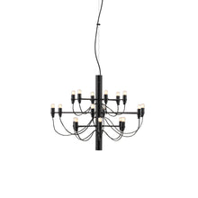 Load image into Gallery viewer, 2097/18 UL LED Chandelier in Matte Black (18-Light).