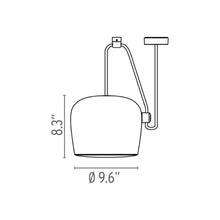 Load image into Gallery viewer, Aim LED Pendant Light - Line Drawing
