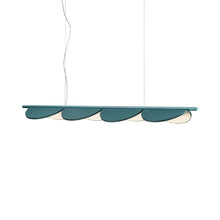 Load image into Gallery viewer, Almendra LED Linear Pendant Light in Bay Blue Metallized (4-Light).