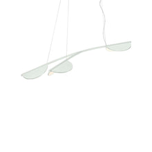 Load image into Gallery viewer, Almendra Organic LED Linear Pendant Light in White (3-Light/Short).