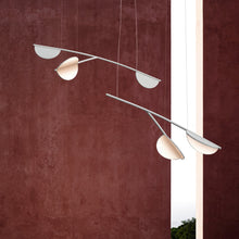 Load image into Gallery viewer, Almendra Organic LED Linear Pendant Light in Detail.