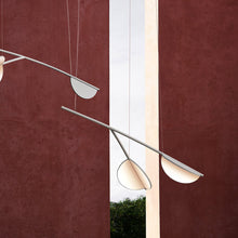 Load image into Gallery viewer, Almendra Organic LED Linear Pendant Light in Detail.