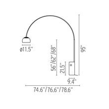 Load image into Gallery viewer, Arco K Limited Edition Floor Lamp - line drawing.