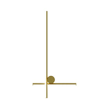 Load image into Gallery viewer, Coordinates Double LED Wall Light in Champagne.