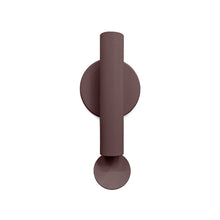 Load image into Gallery viewer, Flauta Riga Outdoor LED Wall Light in Small/Dark Brown.