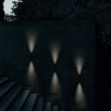Load image into Gallery viewer, Flauta Riga Outdoor LED Wall Light Outside Area.