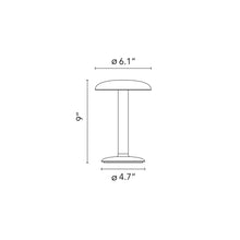 Load image into Gallery viewer, Gustave LED Table Lamp - line drawing.