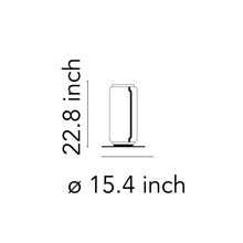 Load image into Gallery viewer, Noctambule High Cylinder LED Floor Lamp - line drawing.