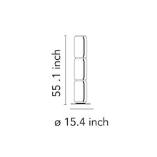 Load image into Gallery viewer, Noctambule Low Cylinder LED Floor Lamp - line drawing.