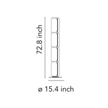 Load image into Gallery viewer, Noctambule Low Cylinder LED Floor Lamp - line drawing.