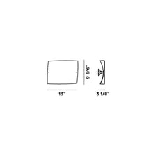Load image into Gallery viewer, Folio Rectangular Wall Light - line drawing.