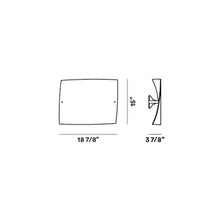 Load image into Gallery viewer, Folio Rectangular Wall Light - line drawing.