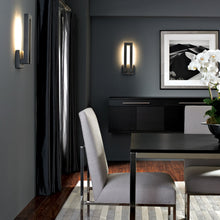 Load image into Gallery viewer, Forq Outdoor LED Wall Light in living room.